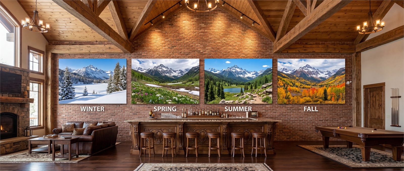 Homes wall print
