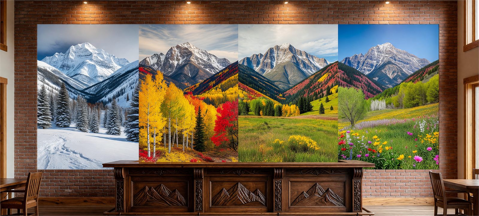 Homes wall print
