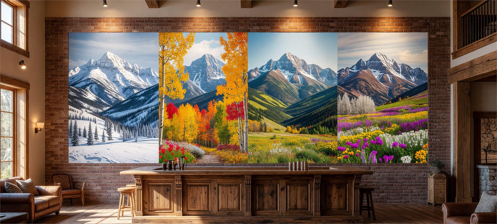 Homes wall print