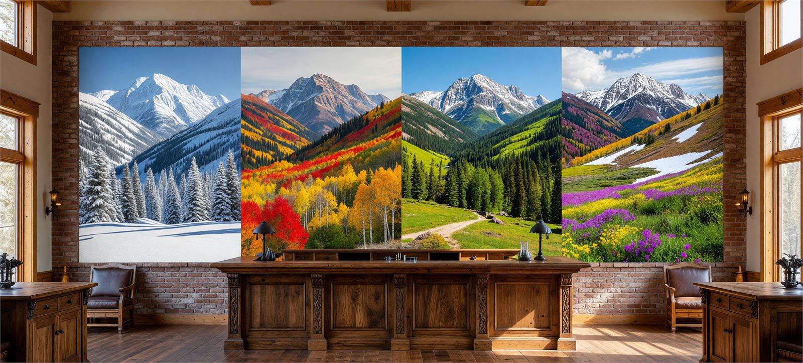 Homes wall print