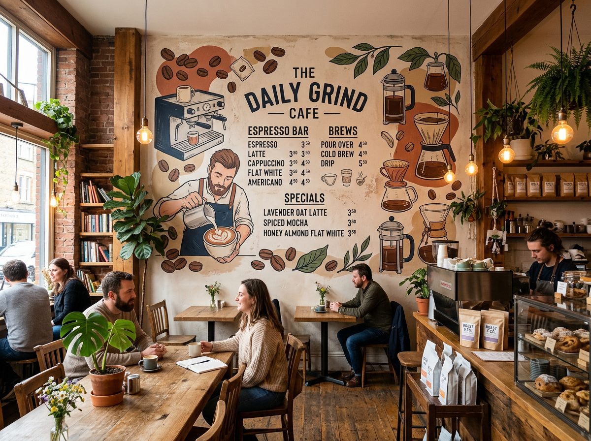 Restaurants wall print
